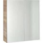 SAPHO Vega - Огледален шкаф 60x70x18 см, дъб „платинен VG860 (VG860)