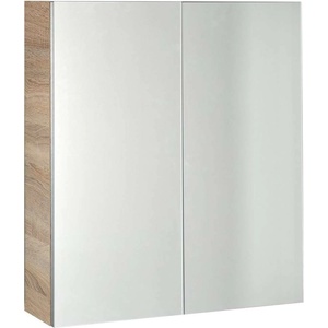 SAPHO Vega - Огледален шкаф 60x70x18 см, дъб „платинен VG860 (VG860)