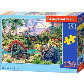 Castorland Dinosaur Volcanos 120 pcs Пъзел 120 броя Анимации (GXP-577226) (GXP-577226)