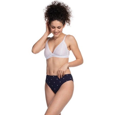 LAMA 2 броя памучни дамски бикини l-1454bi - 2xl eh-67554-granatowy - Черен, размер xxl