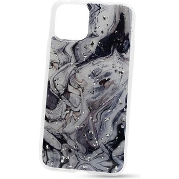 Púzdro Vennus Marble iPhone 11 Pro vzor 2 - bielo-čierne