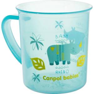 Canpol babies Пластмасова чаша Canpol - Afrika, 170 ml, Синя (4/408_blu)