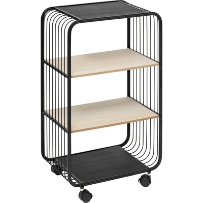 5five -servírovací stolík/mobilná polica Colge 74x43 cm čierna/béžová 193586
