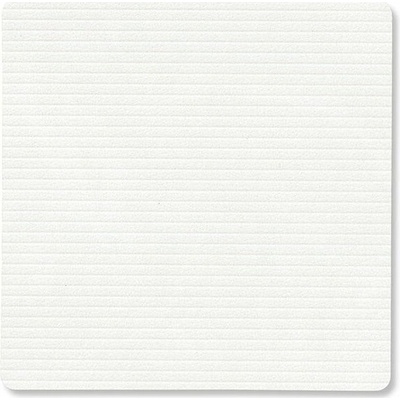 LIND Podtácek Square Corduroy čistá bílá kůže 10x10cm