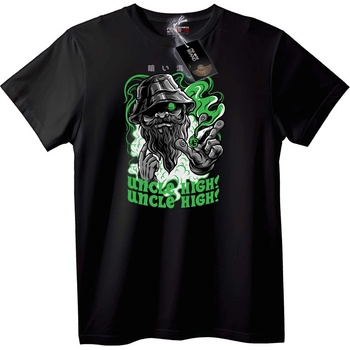 NOONEBRAND Тениска Чичо на Високи - M, Black