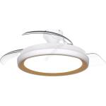 Philips - Димируемо таванно осветително тяло с вентилатор BLISS LED/35W/230V златисто + дистанционно управление (P7321)