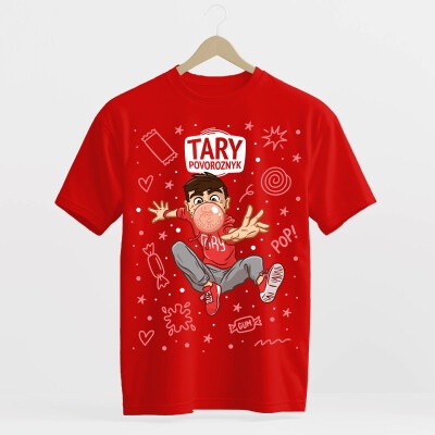 Tary Povoroznyk Tričko Žvejka jahoda červené