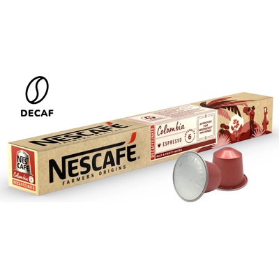 NESCAFÉ NESCAFÉ® Farmers Origins Colombia DECAF Безкофеинови капсули за Nespresso® 10 бр
