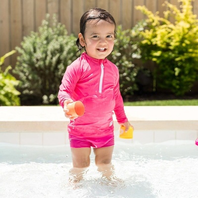Dětské UV tričko Splash About dlouhý rukáv Pink