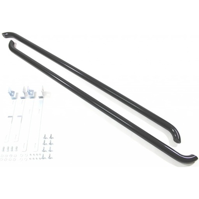 J&J AUTOMOTIVE Nerezové bočné rámy VW T5 SWB 2003-2015 60,3mm Black