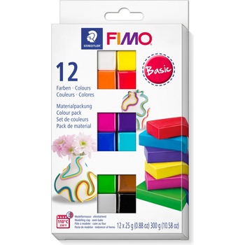 Image 1 of STAEDTLER К-т глина Staedtler Fimo Soft, 12 цв. х 25g, Basic (28008-А-BASIC)