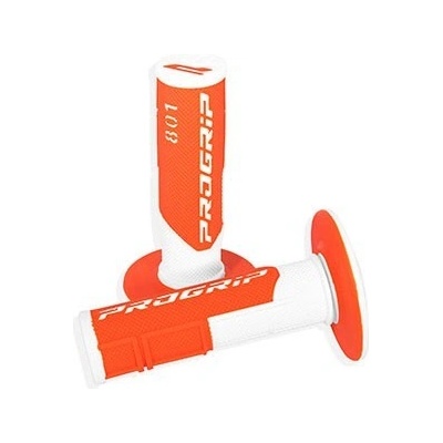 PROGRIP 801 off-road gripy dvouvrstvé Fluo bílo/oranžové