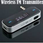  Безжичен ФМ FM трансмитер за автомобил LCD дисплей за iPod iPad iPhone 4 4S 5 Galaxy S2 S3 HTC (fm-blue)