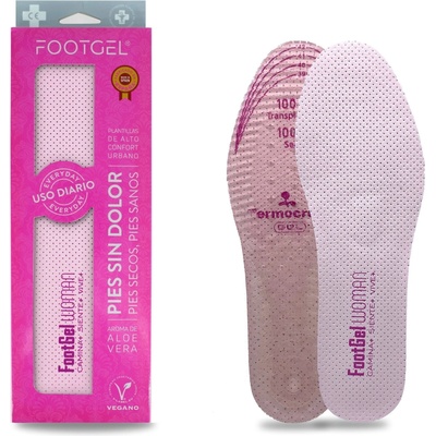 Footgel Дамски стелки за обувки Urbano Aloe Vera (1610)