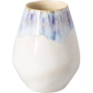 Costa Nova Бяла/синя глинена ръчно рисувана ваза (височина 15 cm) Brisa - Costa Nova (ZCN-VAV151-RIA)