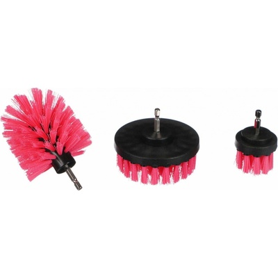 Sixtol CAR DETAILING DRILL BRUSH PINK 3 ks – Zbozi.Blesk.cz