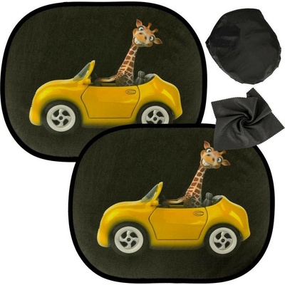 KIK Dětská sluneční clona do auta s motivem žirafy