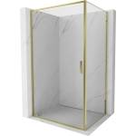 Mexen Exo-BR отваряема душ кабина 85 x 100 см, прозрачна, златна - 8181-085-100-50-00 (8181-085-100-50-00)