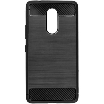 Forcell Противоударен Силиконов Калъф за LENOVO K6 Note, FORCELL Carbon Case, Черен (5901737414250)