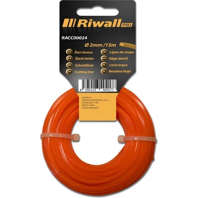 Riwall PRO Žací struna pr. 2mm, délka 15m, čtvercový průřez