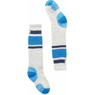Smartwool Kids' Wintersport Full Cushion Stripe Ot Snow laguna blue