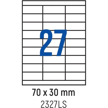 Spree Етикети лепящи 27 бр. , 70.0x30.0 мм, 100 л. , A4, кант 2 (3800884030585)