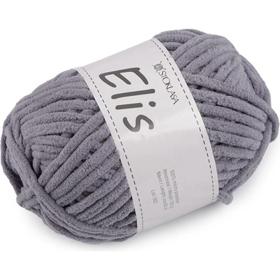 Stoklasa Pletací žinylková příze Elis 100 g Balení: 1 ks, Varianta: 19 (5) šedá světlá 19 (5) šedá světlá