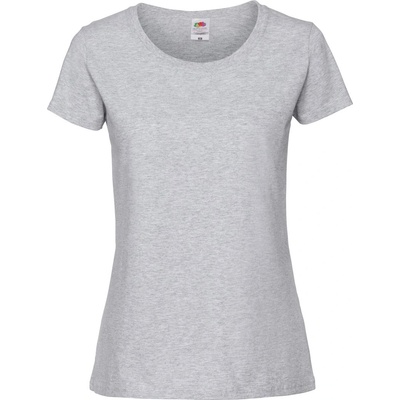 Fruit of the Loom lady-fit iconic 195 t / Дамска тениска от плътен памук - светлосив меланж xs (16142461000)