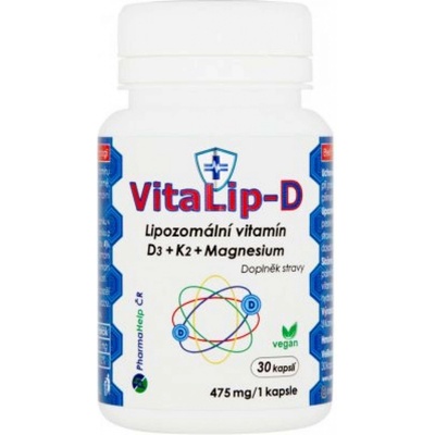 VitaLip-D lipozomální vitamín D3+K2+Mg 30 kapslí