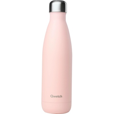 Qwetch ORIGINALS izolovaná lahev 500 ml Pastelově růžová
