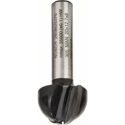 BOSCH Žlábkovací fréza 8 mm, r1 10 mm, d 20 mm, l 12,4 mm, g 46 mm