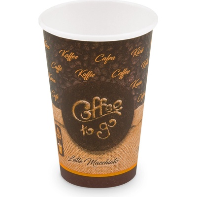 Papierový pohár na kávu 80 mm 330 ml coffee to go