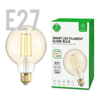 WOOX R5139 WiFi Smart Bulb E27 G95 470 lm
