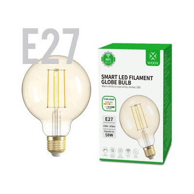 WOOX R5139 WiFi Smart Bulb E27 G95 470 lm