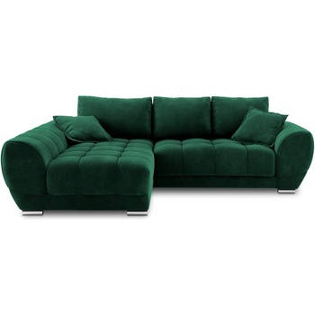 Windsor & Co Светлозелен ъглов разтегателен диван с кадифена тапицерия , ляв ъгъл Nuage - Windsor & Co Sofas (WIN_LCF_46_F1_NUAGE4)