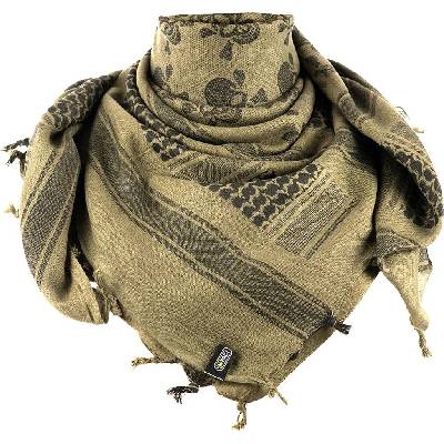 M-Tac šátek Shemagh Pirate Skull olivový-černý