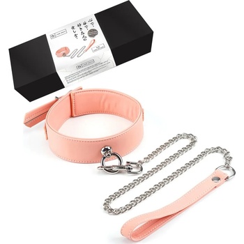 Image 1 of Яка с каишка, изкуствена кожа - Organosilicon Collar Leash Pink (LIEBESE015)