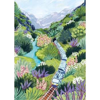 Image 1 of Pieces & Peace - Puzzle Train Travel - 1 000 piese