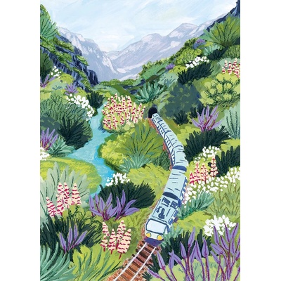 Pieces & Peace - Puzzle Train Travel - 1 000 piese