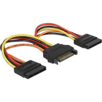 DeLock Delock Napájecí kabel SATA 15 pin samec > 2 x Power SATA 15 pin samice 15 cm - 60143