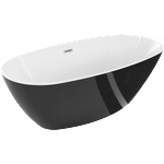 Mexen Eris 155x80 cm black/white/brushed nickel (53441558075-97)