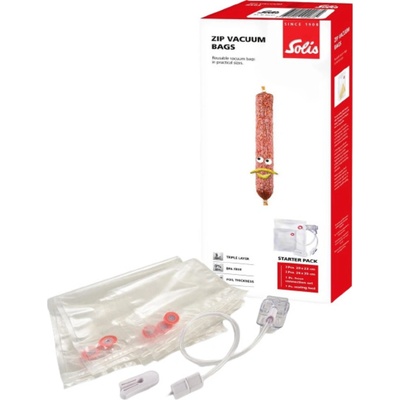 Solis Комплект за вакуумиране Solis - 3 броя 20 x 23 cm + 2 броя 26 x 35 cm, BPA Free (92267)