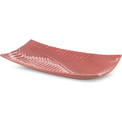 EUROFIRANY DEKORAČNÍ TALÍŘ SENA 35 x 20 x 6 cm RŮŽOVÝ