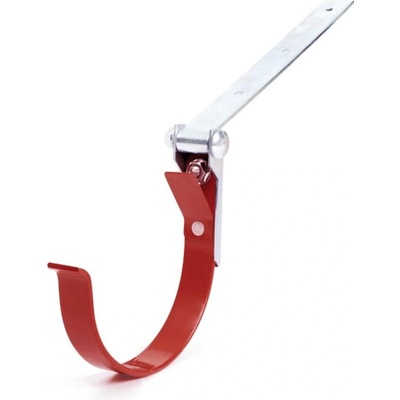 Bryza PVC Kovový držiak žľabu nastaviteľný 150 mm červený