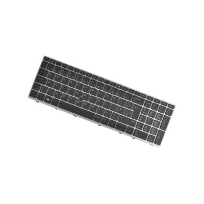 HP kompatibilní L14366-031 klávesnice na notebook CZ/SK Stříbrná, Podsvícená