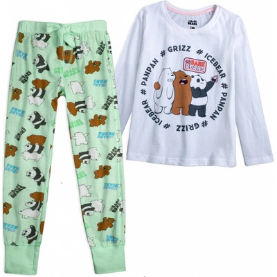 Dívčí pyžamo We Bare Bears zelené