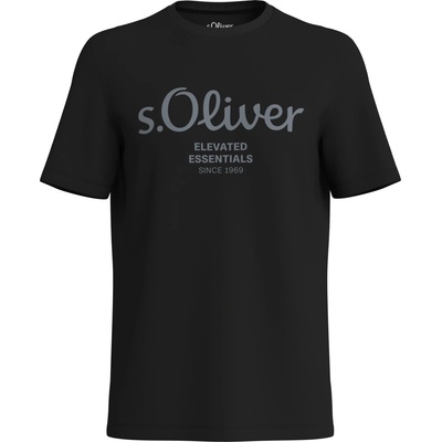 S.Oliver pánske tričko čierne