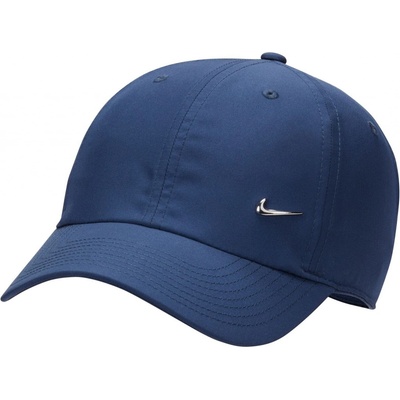 Nike Dri-Fit Club Unstructured Metal Swoosh Cap midnight navy/metallic silver – Zboží Dáma