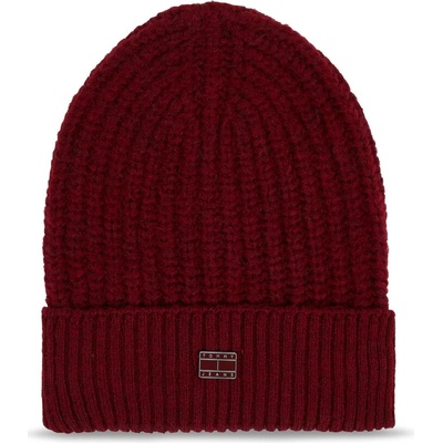 Tommy Jeans čepice Tjw Cosy Knit Beanie AW0AW15462 Fialová