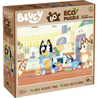 Lisciani Oboustranné ECO MAXI Bluey s omalovánkou 60 dílků